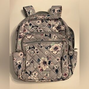 Vera Bradley Large Quilted Essential Backpack Floral Bookbag Bag Large
